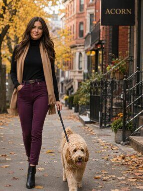 Lila Ryan Maroon Burgundy Skinny Denim like Jeans size 30 / 10